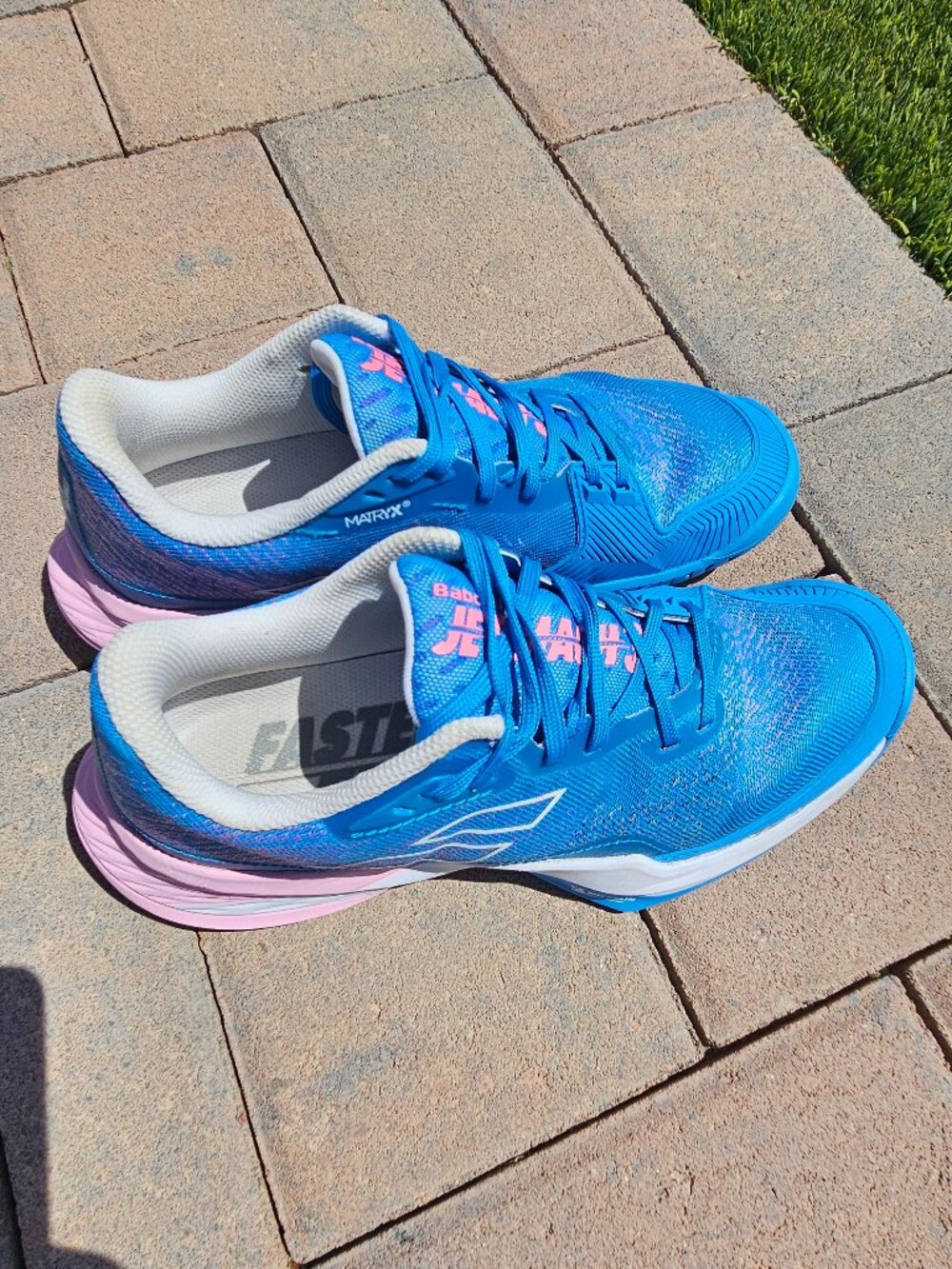 Babolat Jet Mach 3 All Court Women's Tennis/Pickleball Shoes Size 8 - Blue/Pink - Picture 6 of 10